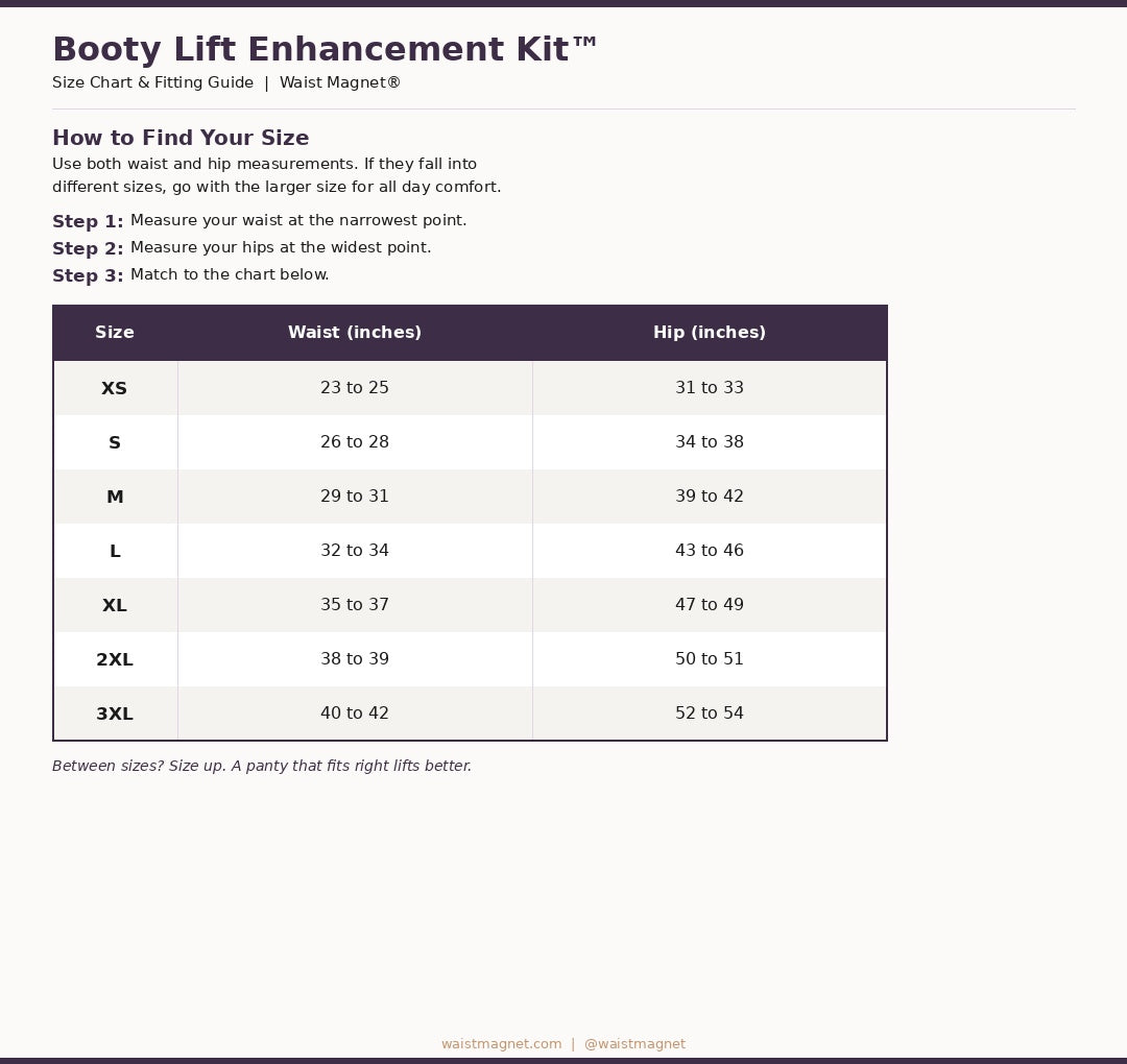 Booty Lift Enhancement Kit