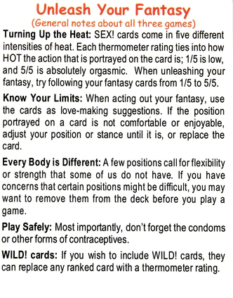 SEX Position Cards